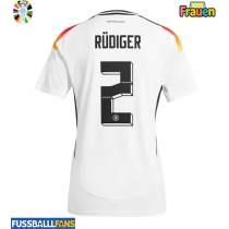Deutschland Antonio Rudiger #2 Heimtrikot Frauen EM 2024 Kurzarm